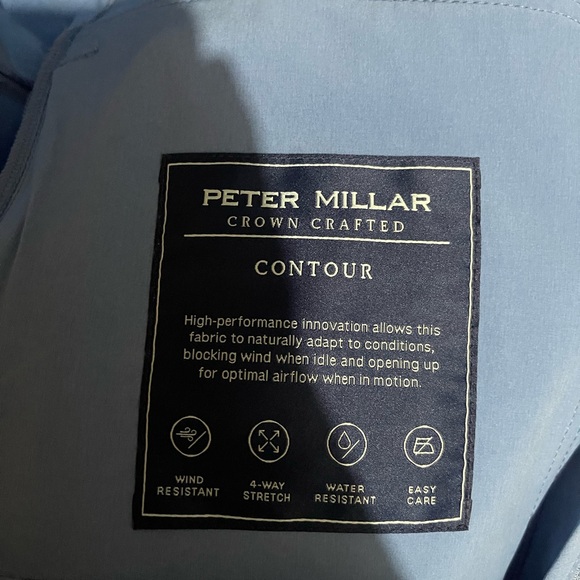 NWT Peter Millar Light Blue Vest - crown crafted contour full zip - Picture 4 of 6